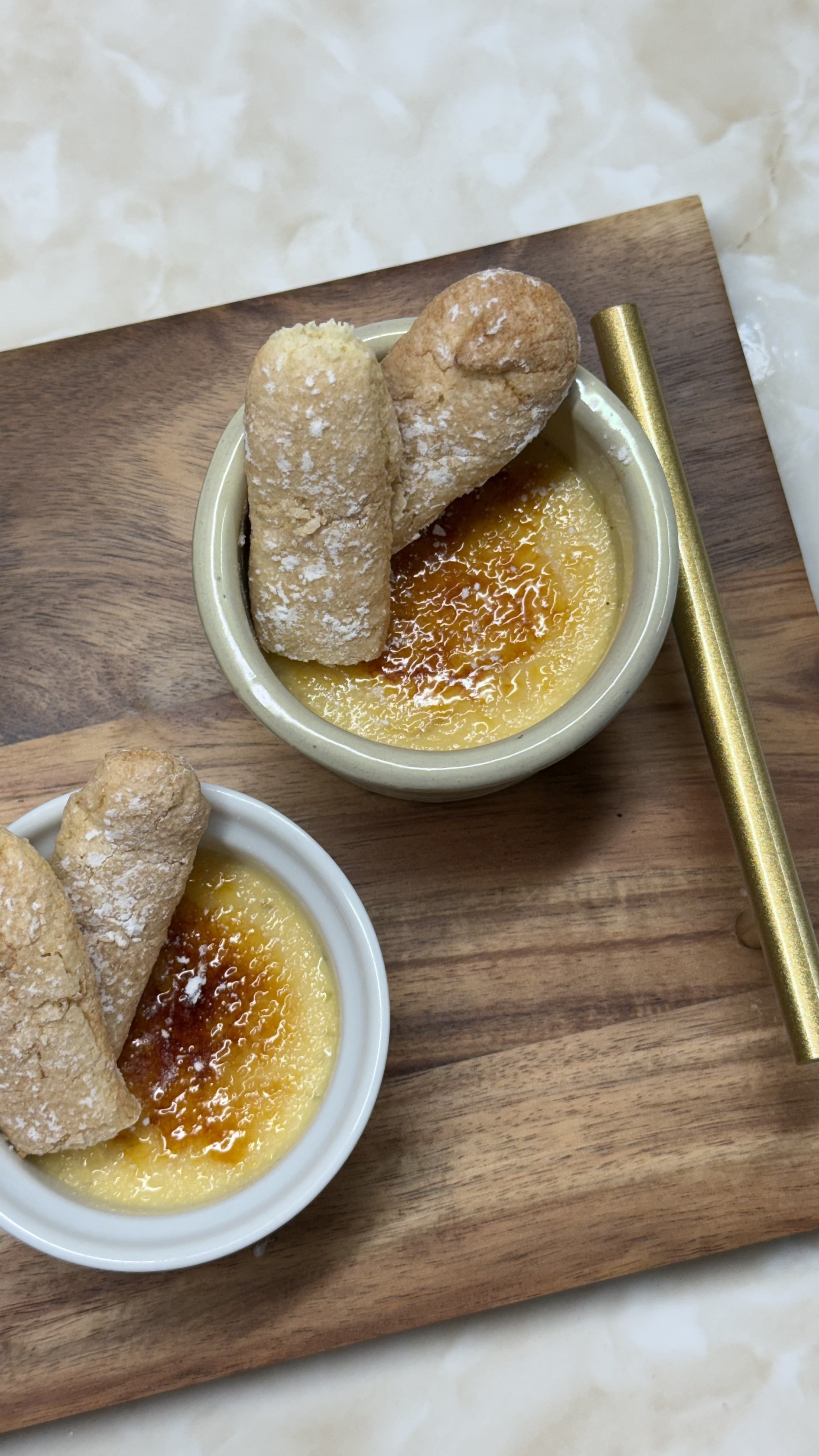 Υλικά για Tiramisù Crème Brûlée